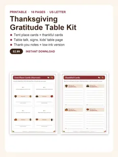 Thanksgiving Gratitude Table Kit cover