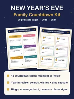 New Year's Eve Family Countdown Kit cover
