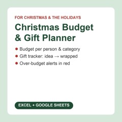 Christmas Budget & Gift Planner cover